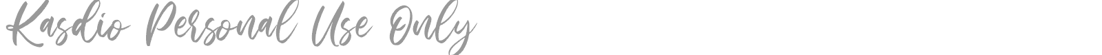 Kasdio font preview